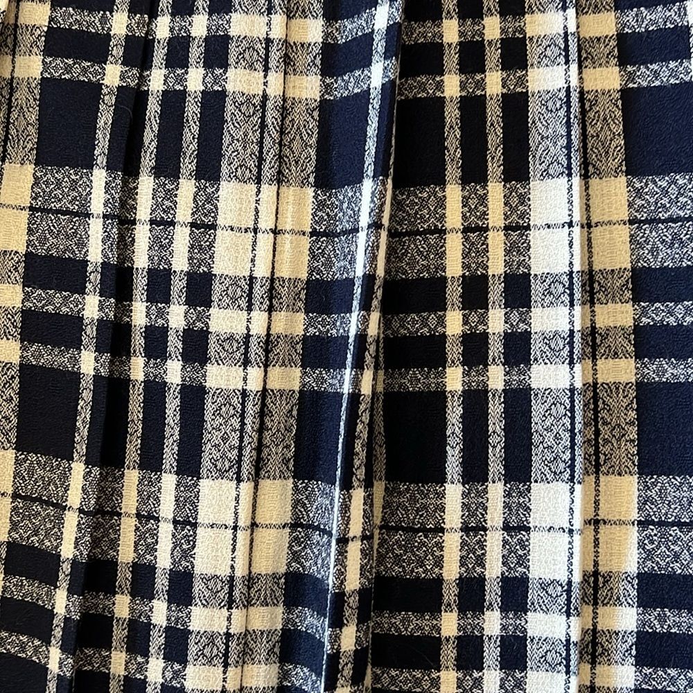 Vintage Pendleton Wool Plaid Black White Women's Skirt Size  12 - Picture 3 of 12